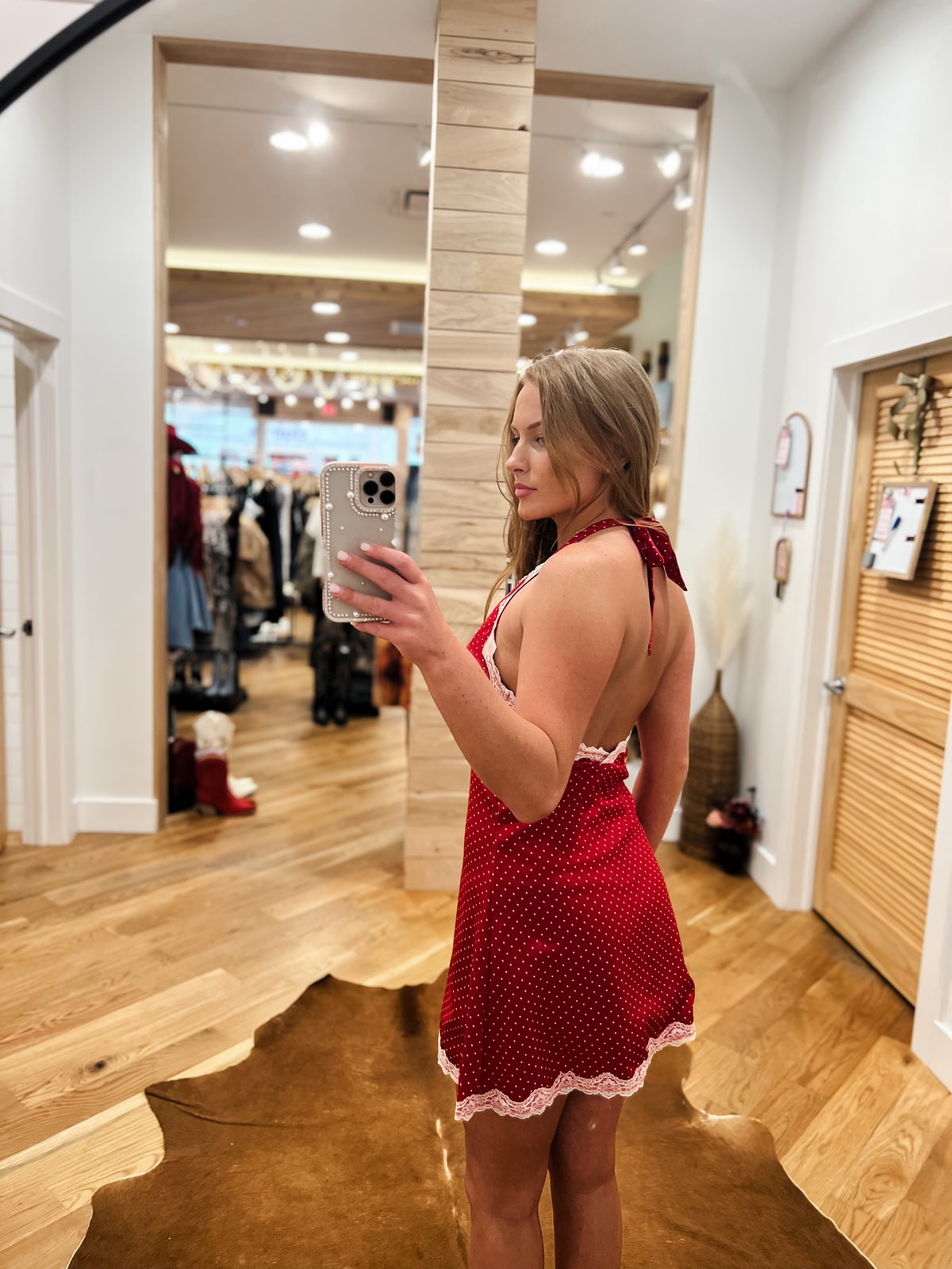 Scarlet Dot Mini Dress