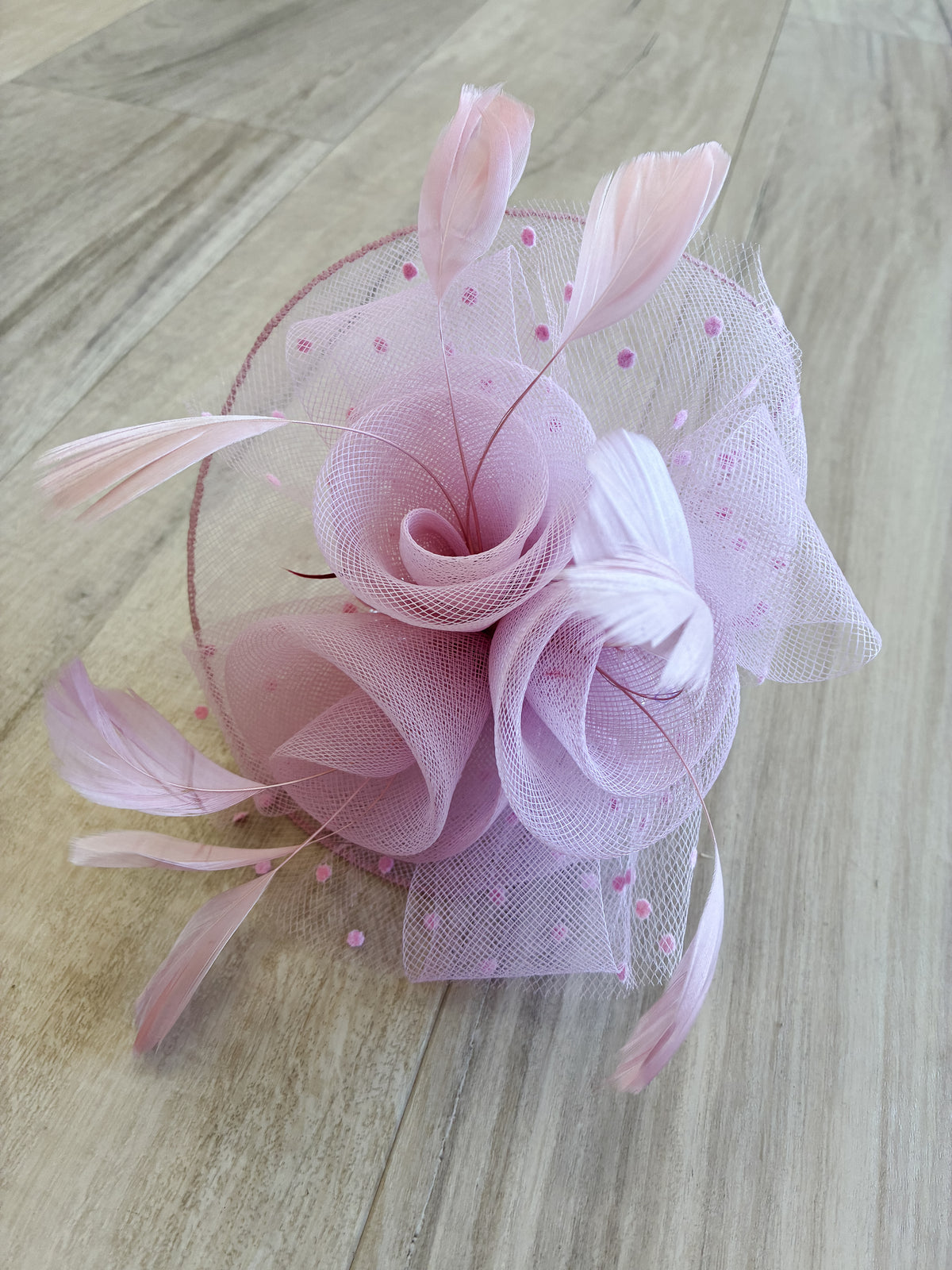 Derby Garden Fascinator Light Pink