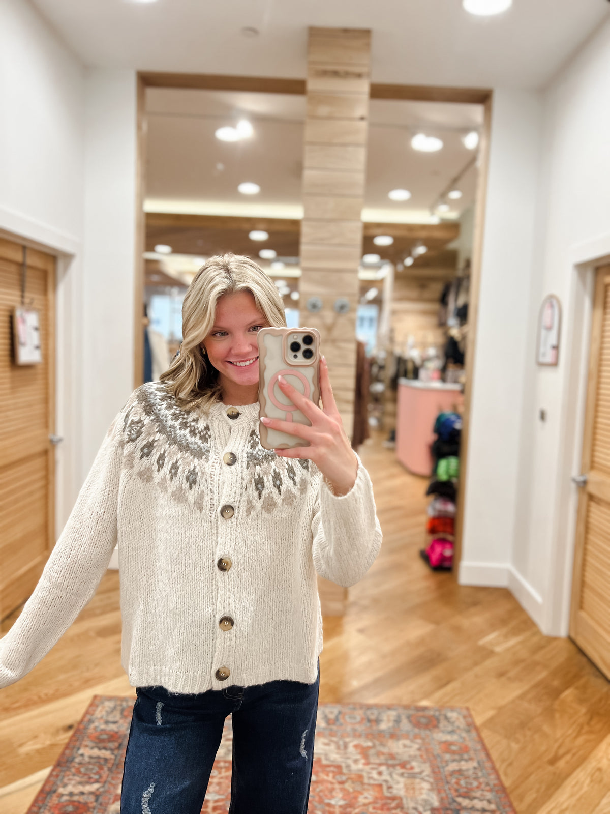 Cozy Chalet Ivory Cardigan