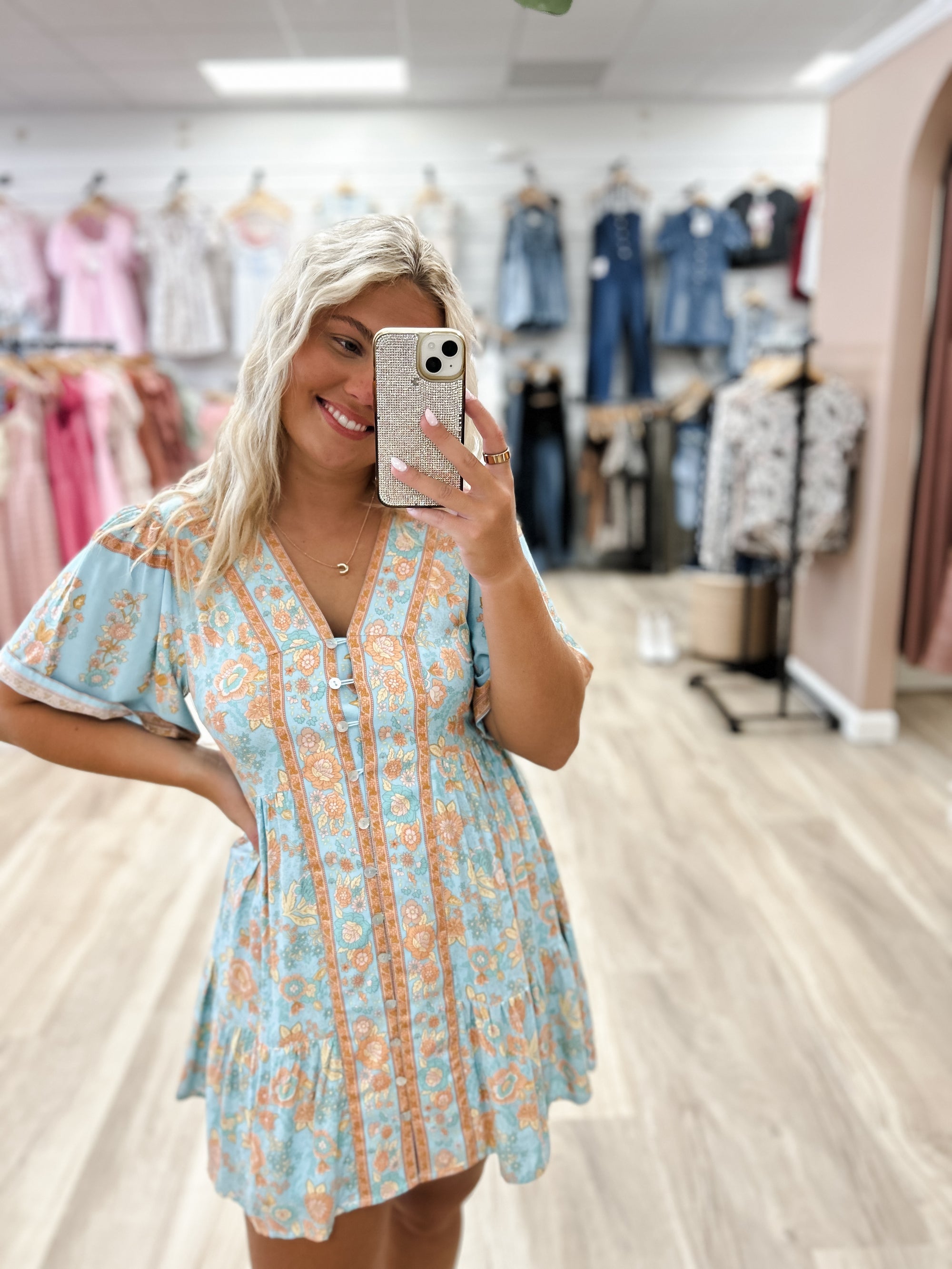Allure Sky Mini Dress