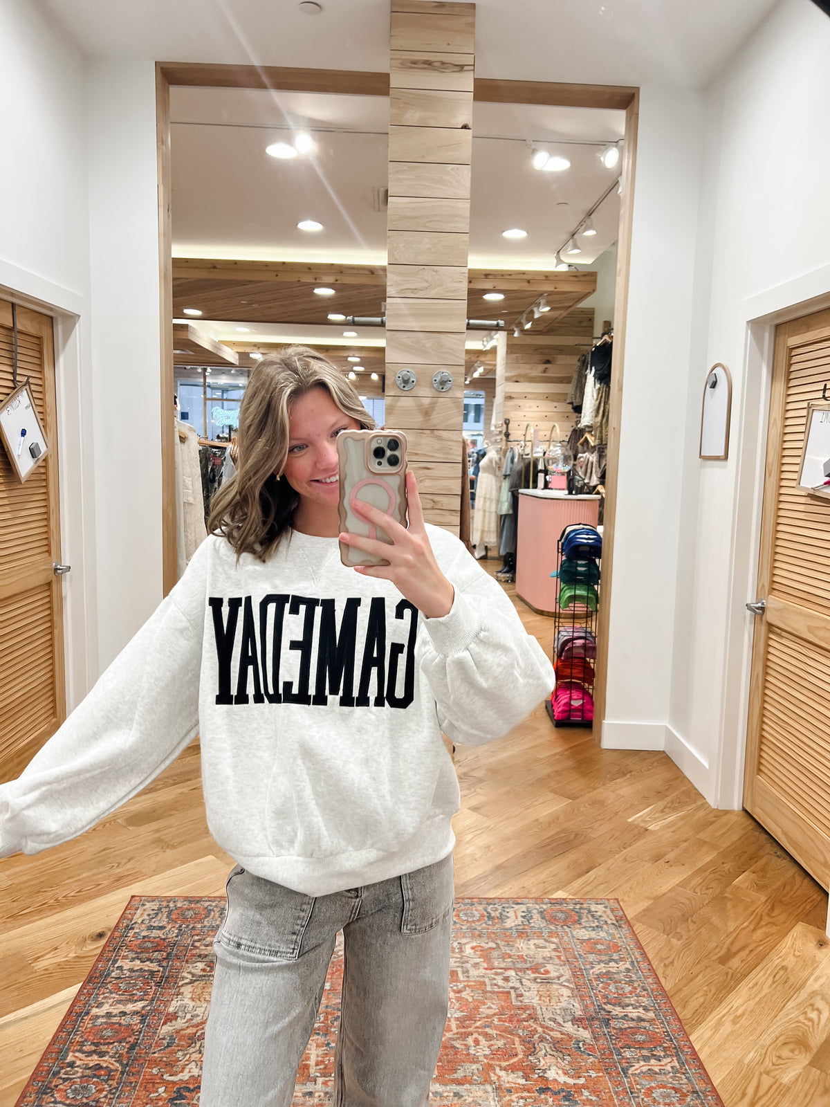 Game Day Grey Sweatshirt