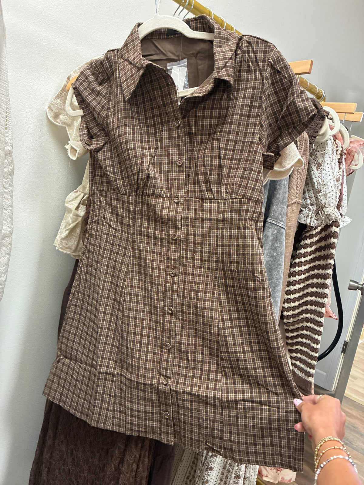 Rustic Romance Plaid Dress