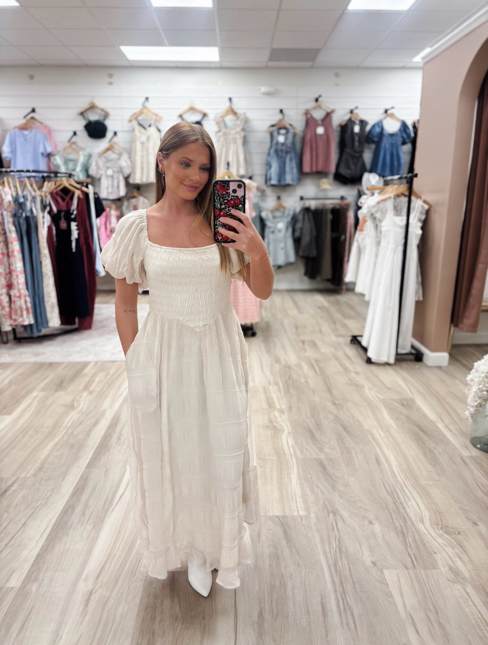 Find Me In The Field Ecru Dress
