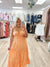 Apricot Glow Midi Dress