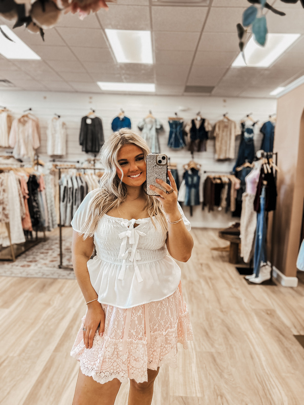 The White Drop Blouse