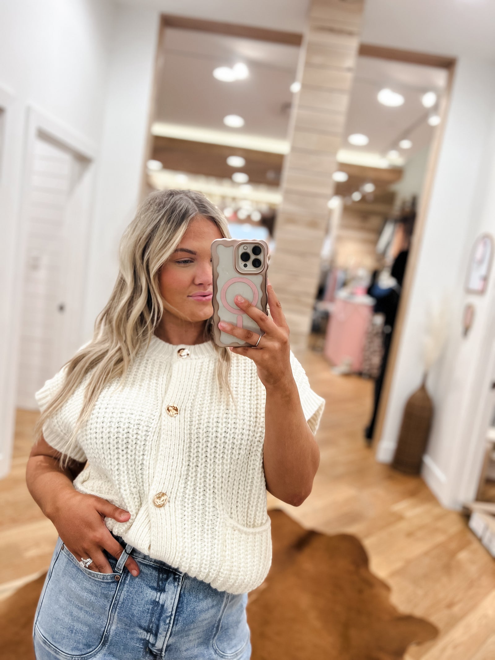 Ivory Golden Touch Cardigan