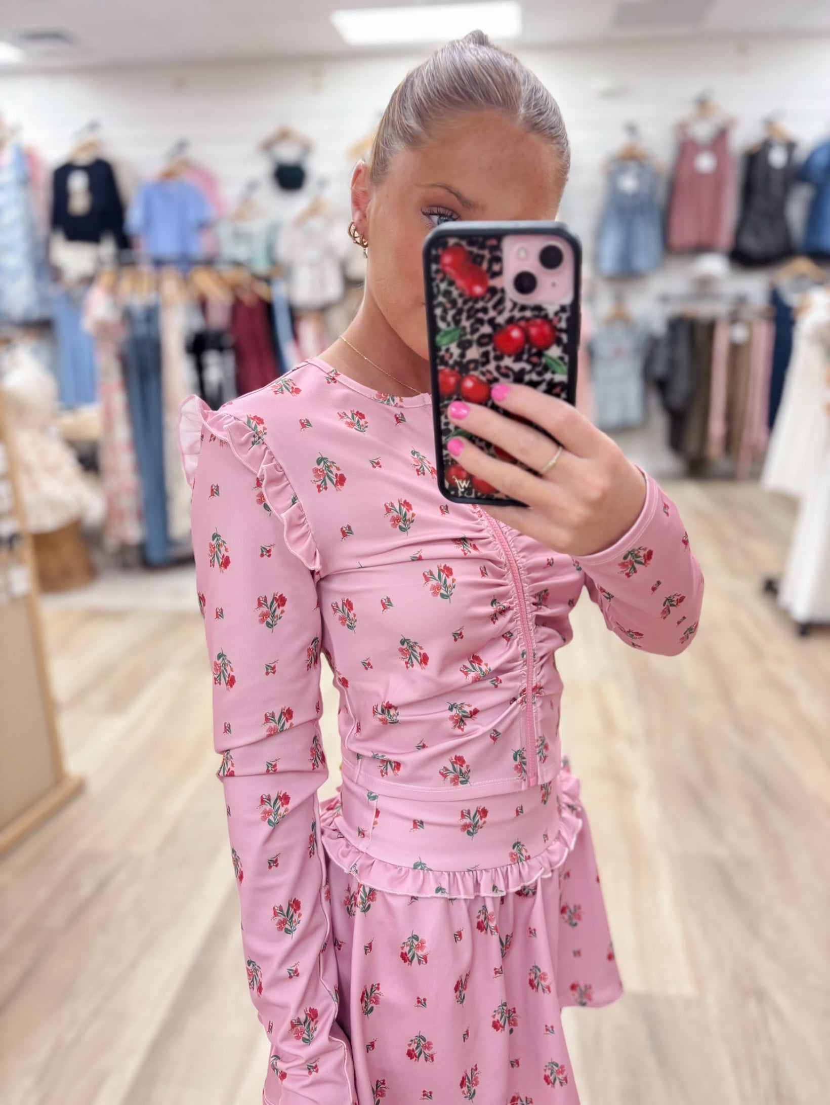 Fawn Floral Top