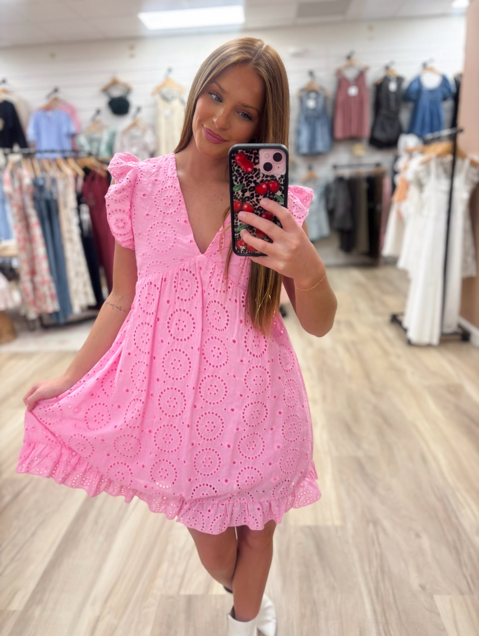 Charm Me Pink Mini Dress