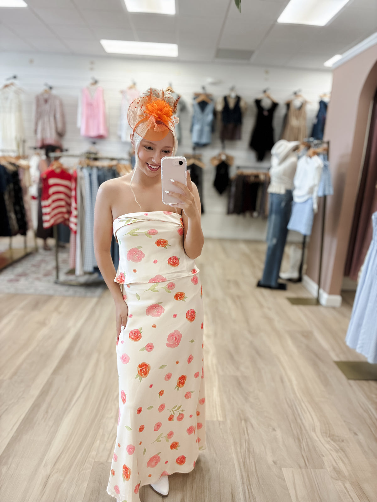 Derby Julep Fascinator Orange