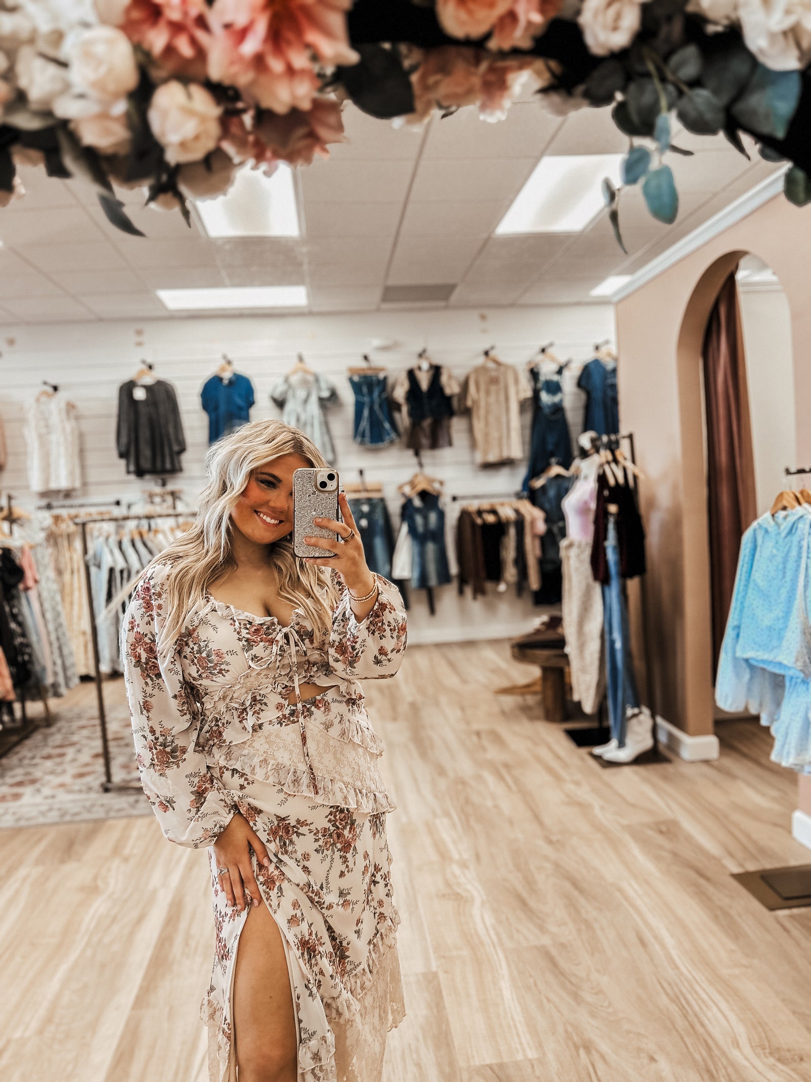 The Madeline Lace Midi Skirt