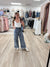 Denim Washed Star Patched Pants