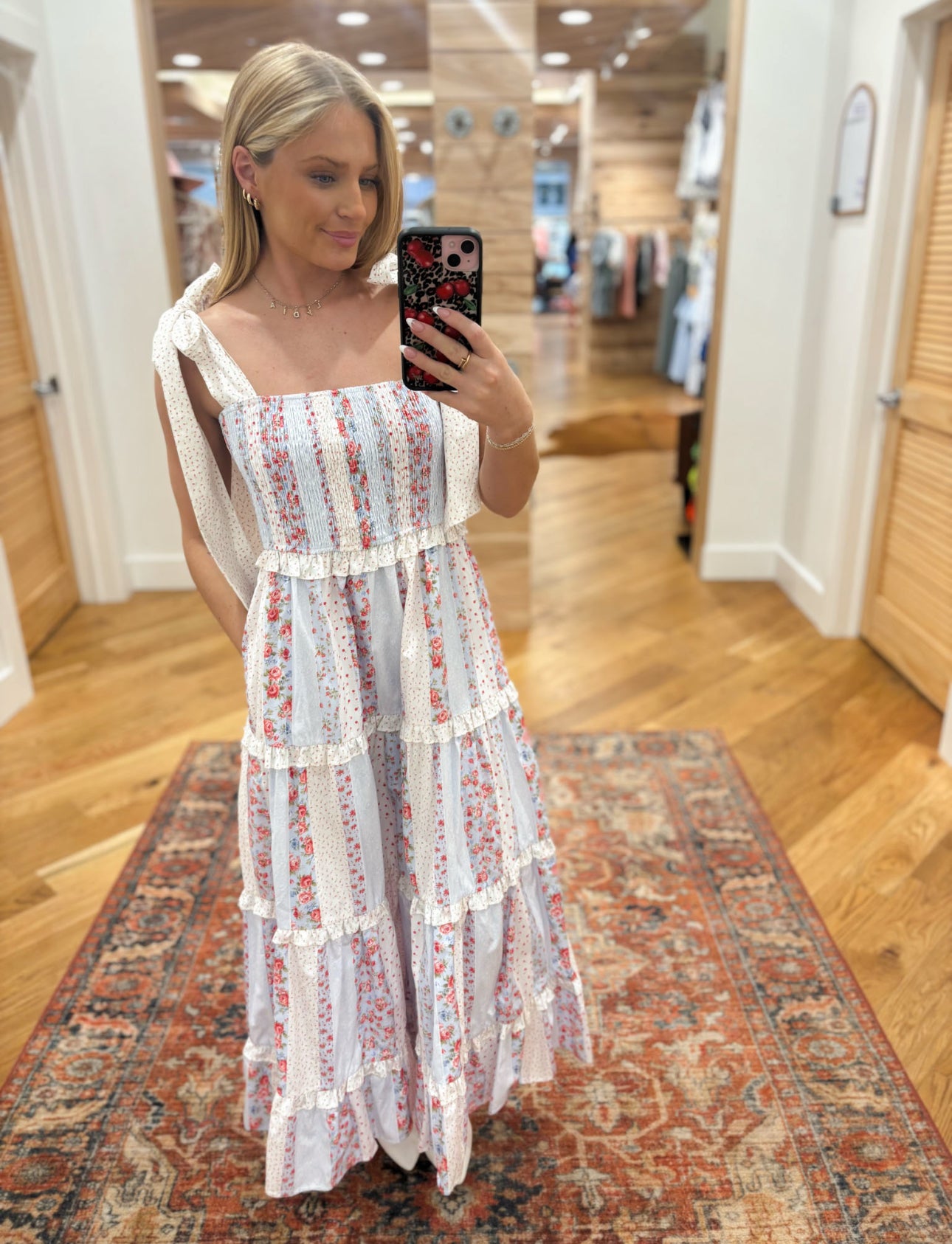 Kennedy Blue Floral Maxi Dress