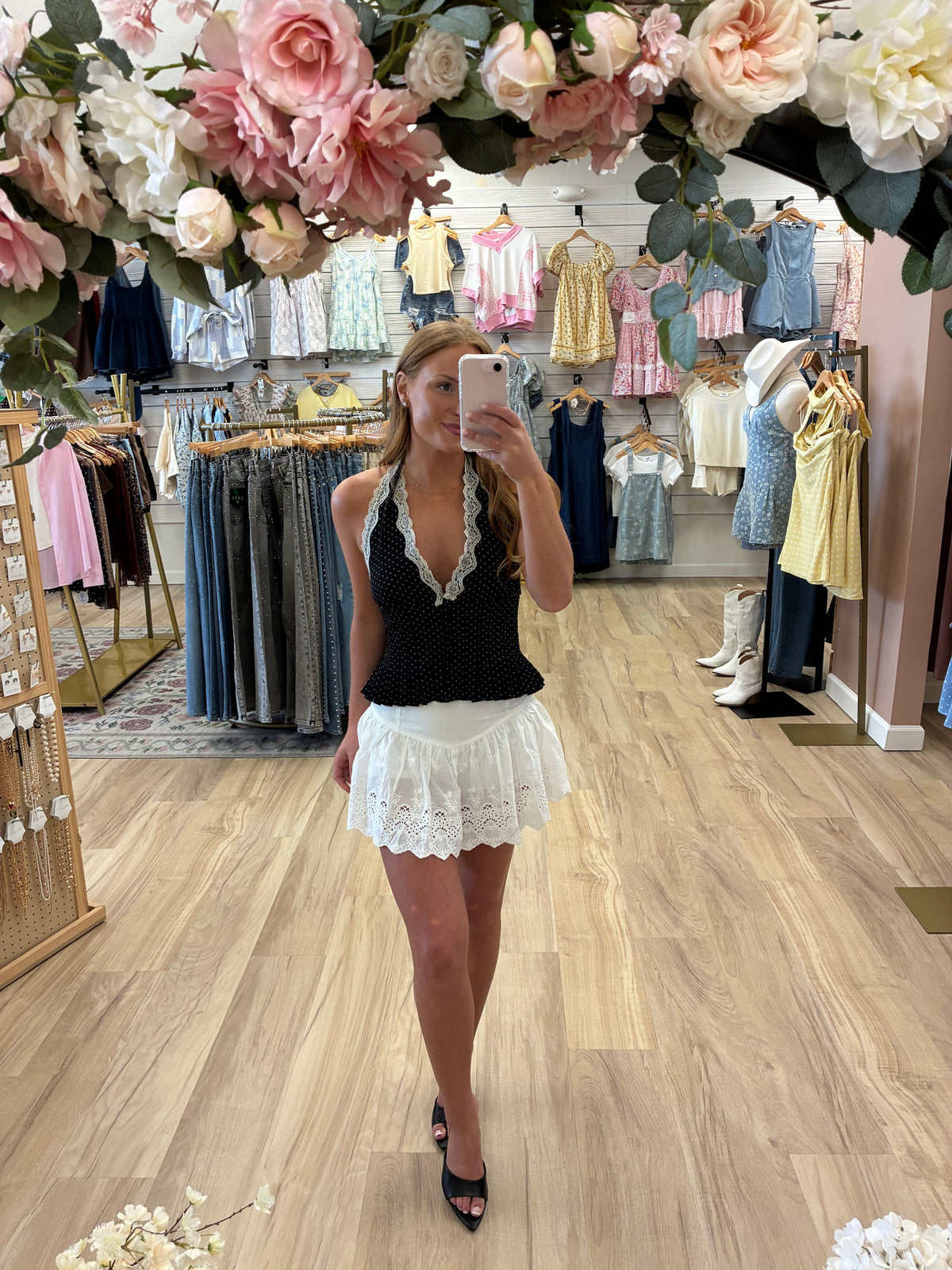 Sunday Sweetness Eyelet Skirt