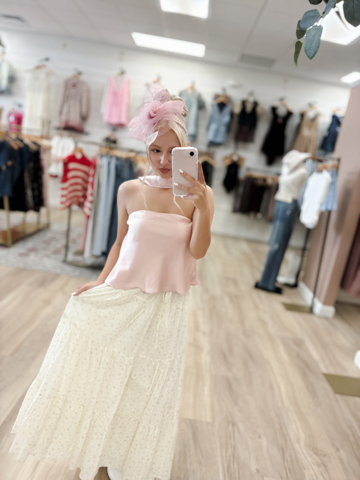 Derby Dream Fascinator Light Pink