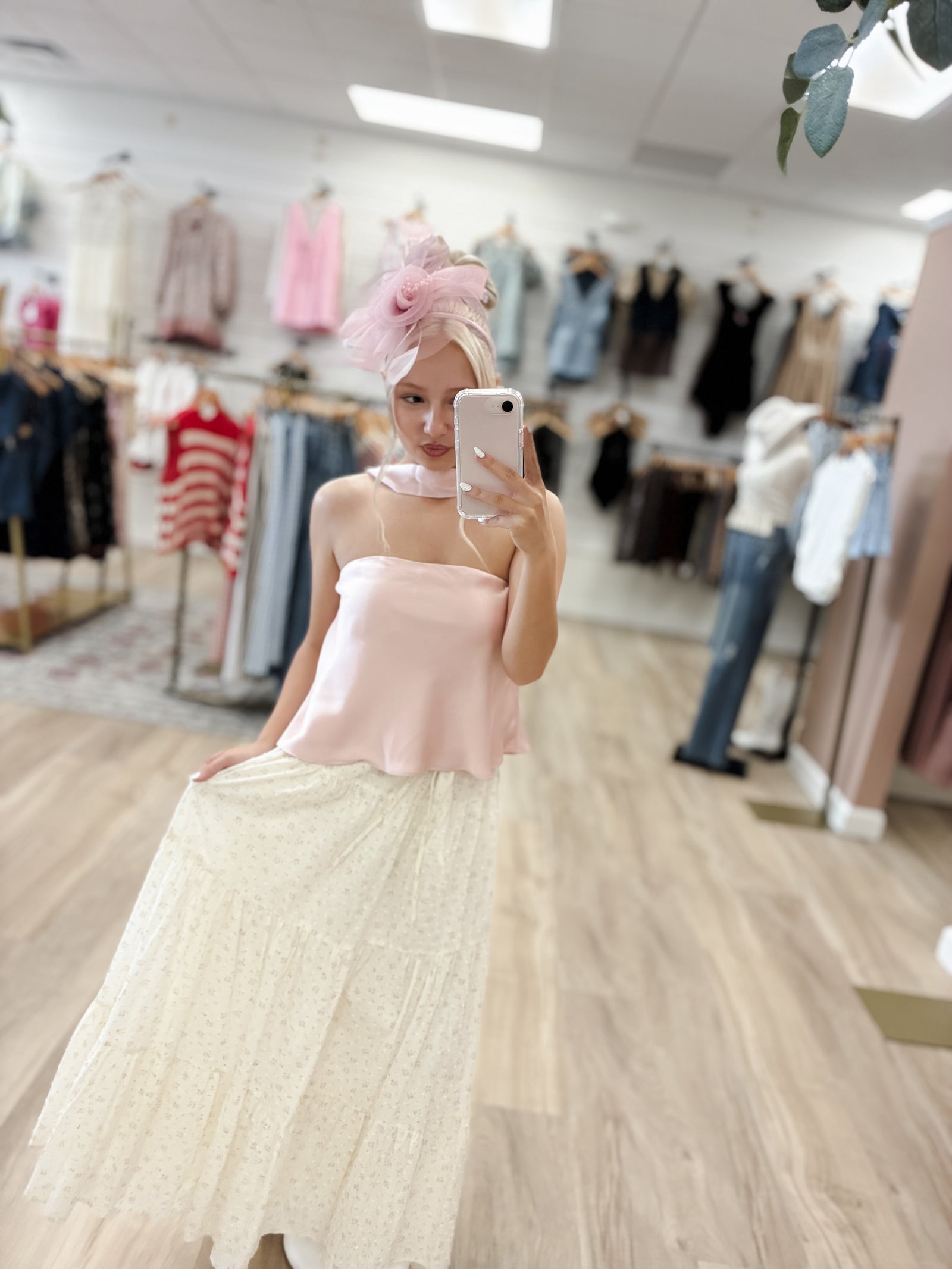 Derby Dream Fascinator Light Pink