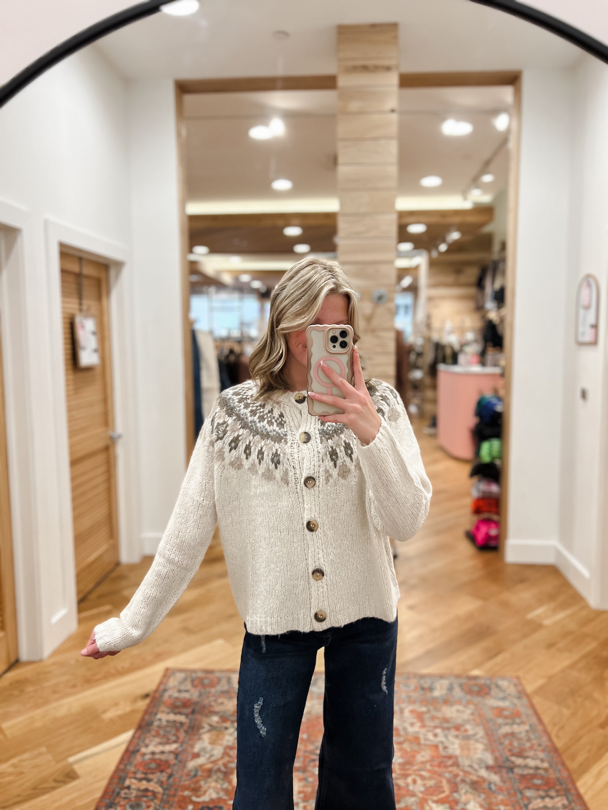 Cozy Chalet Ivory Cardigan