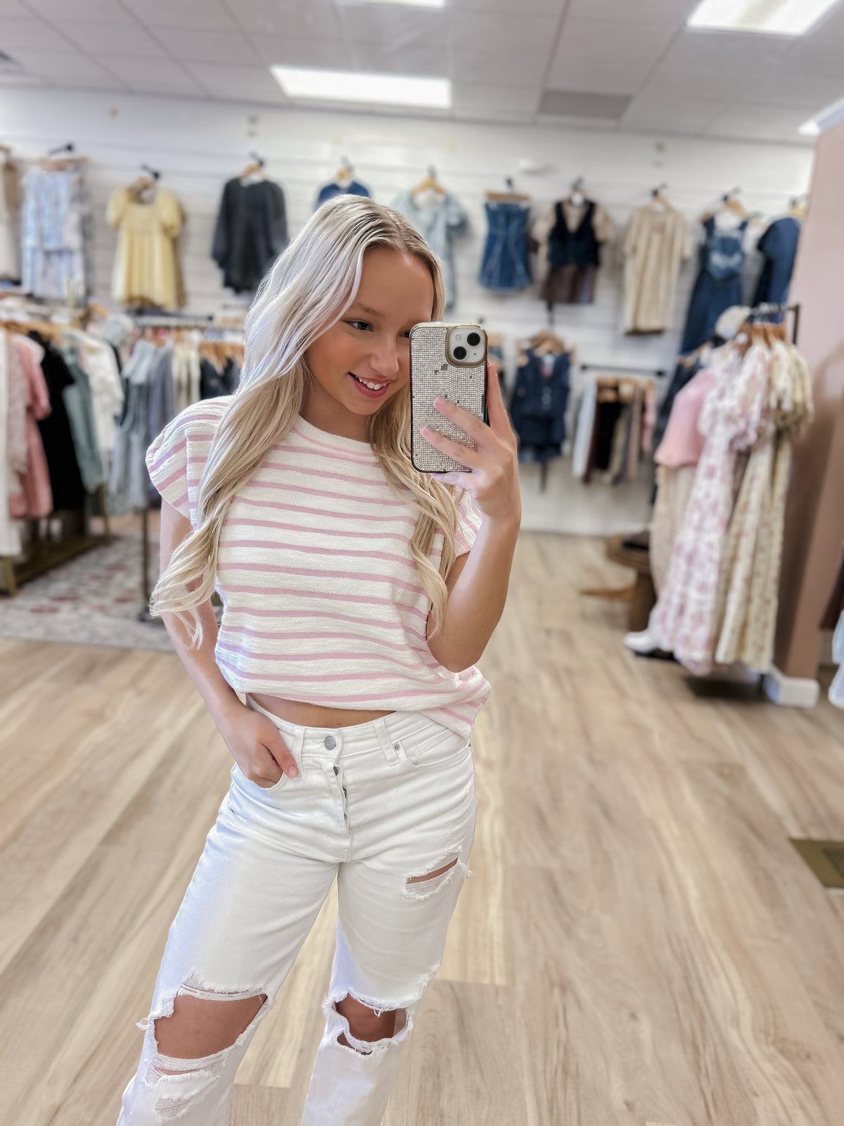 The Pink Coastline Knit Top