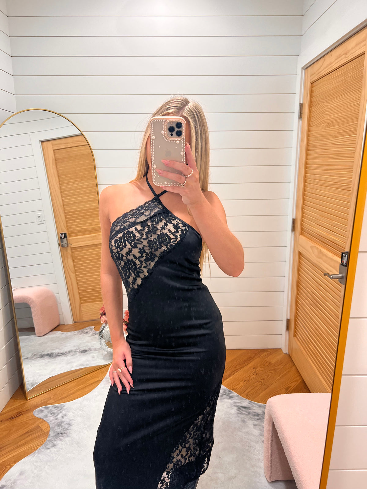 Black Classic Woven Mini Dress