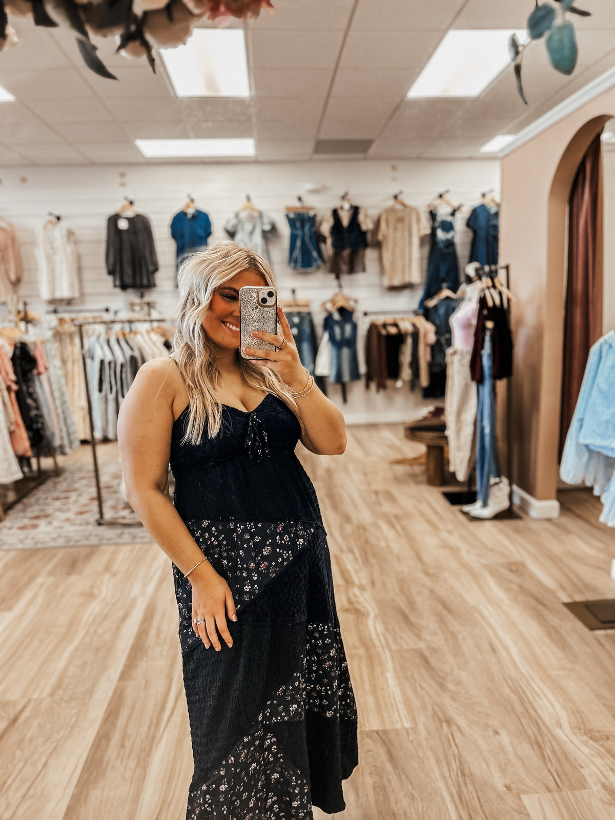 Navy Bloom Dress
