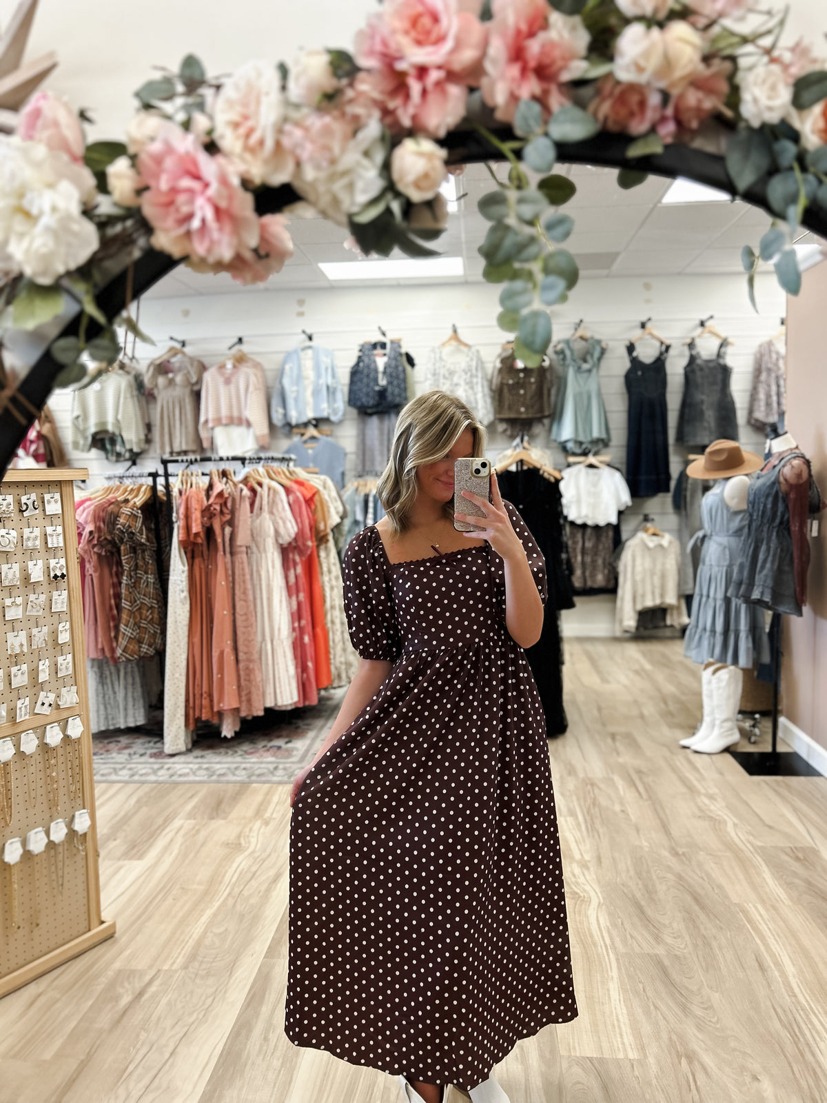 Dotty Days Midi Dress