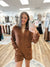 Beau Chestnut Sweater Romper