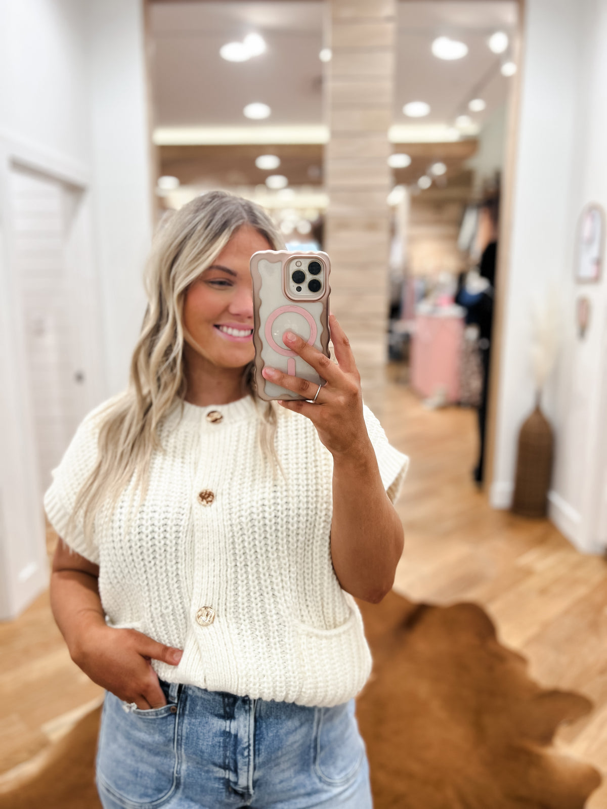 Ivory Golden Touch Cardigan