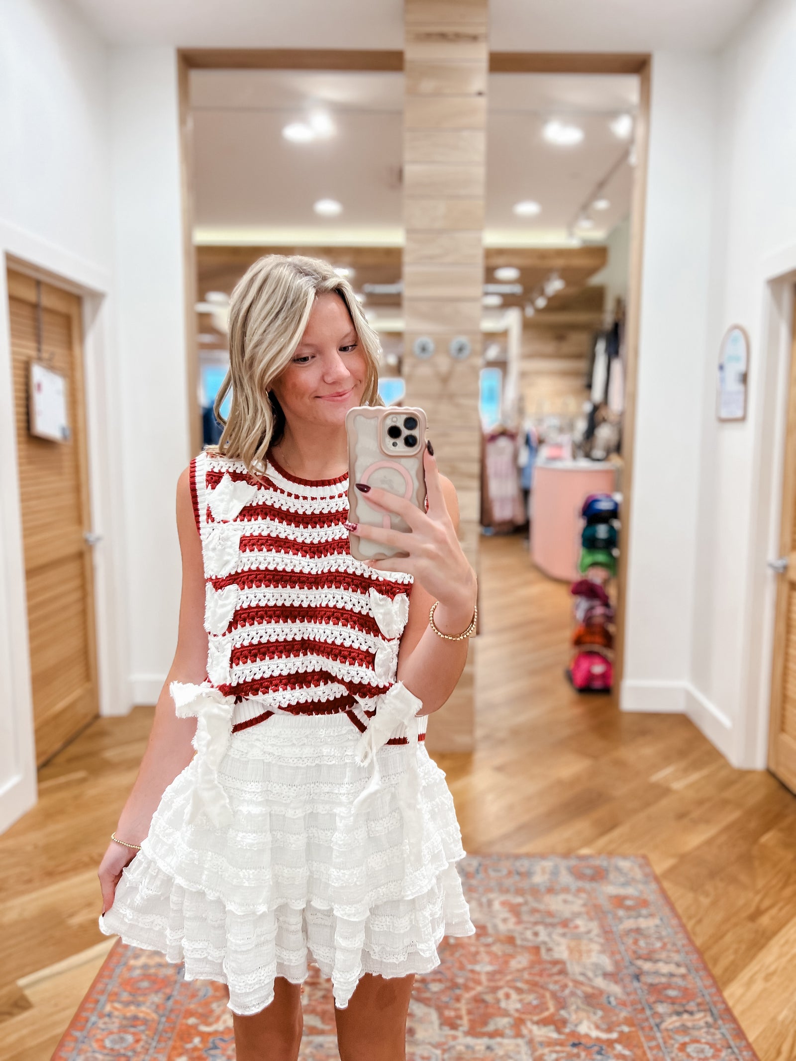 Tied and Striped Vest