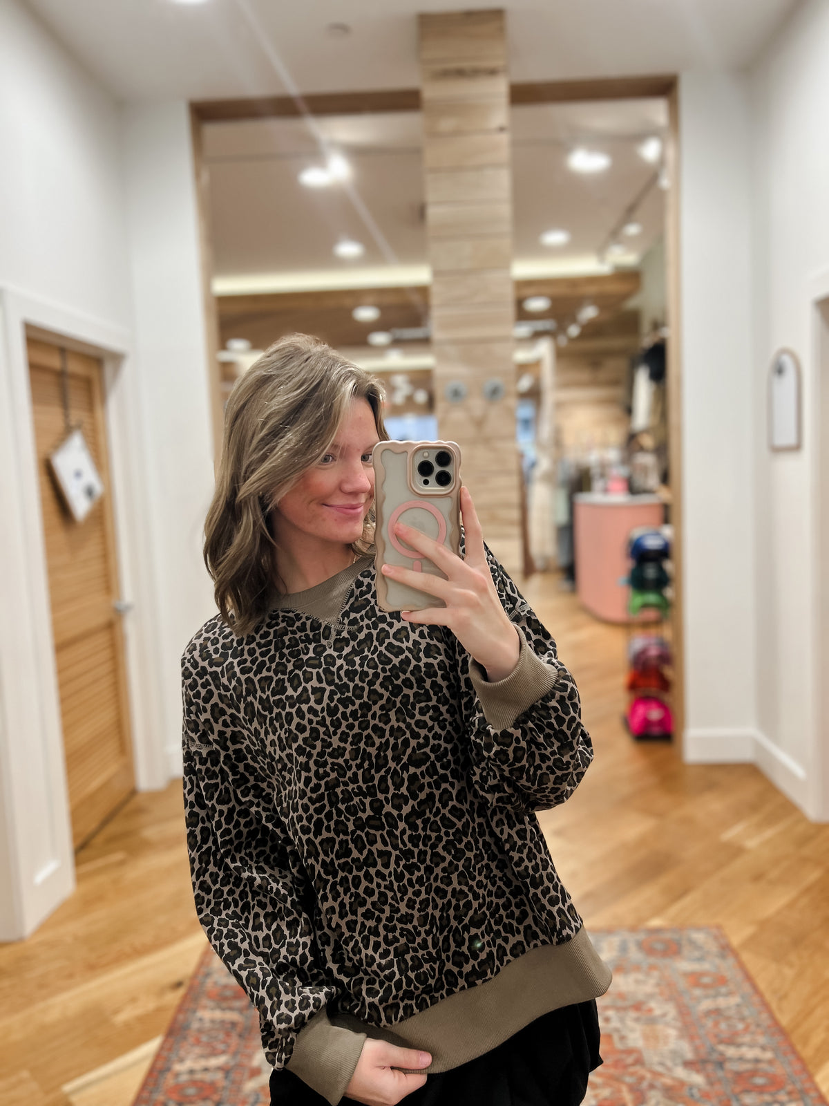 Spotted Cocoa and Cozy Pullover