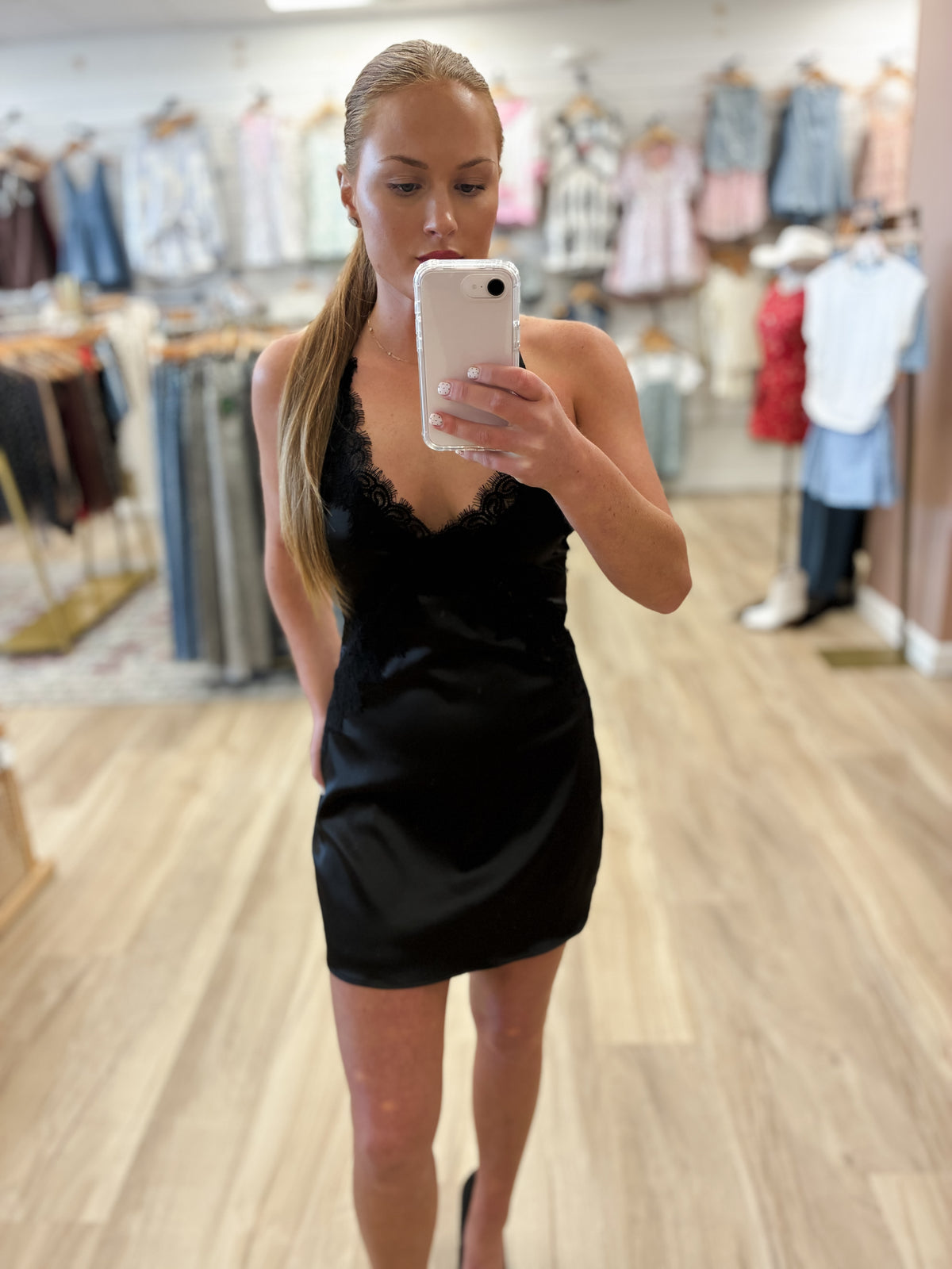 Midnight Lace Affair Dress