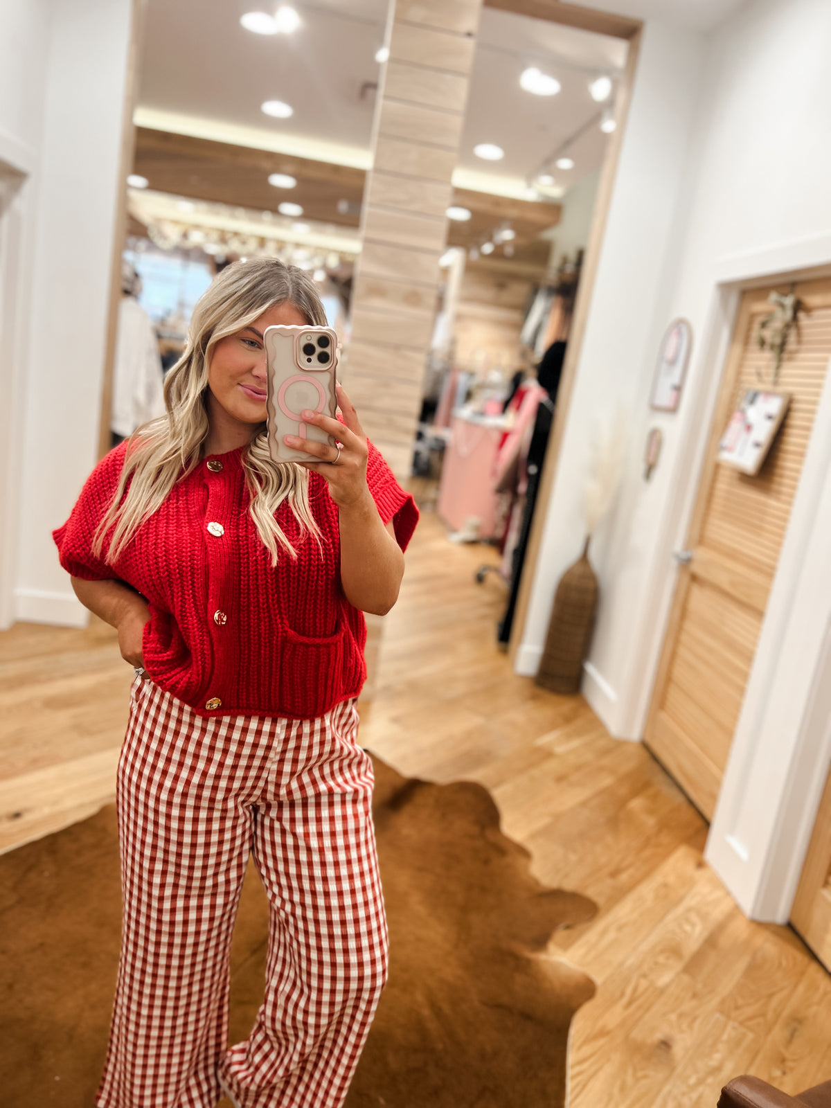 Crimson Golden Touch Cardigan