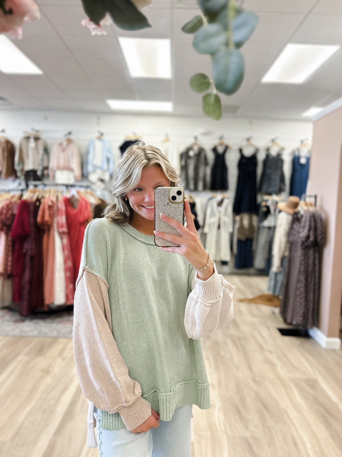Mint Multi Sweater