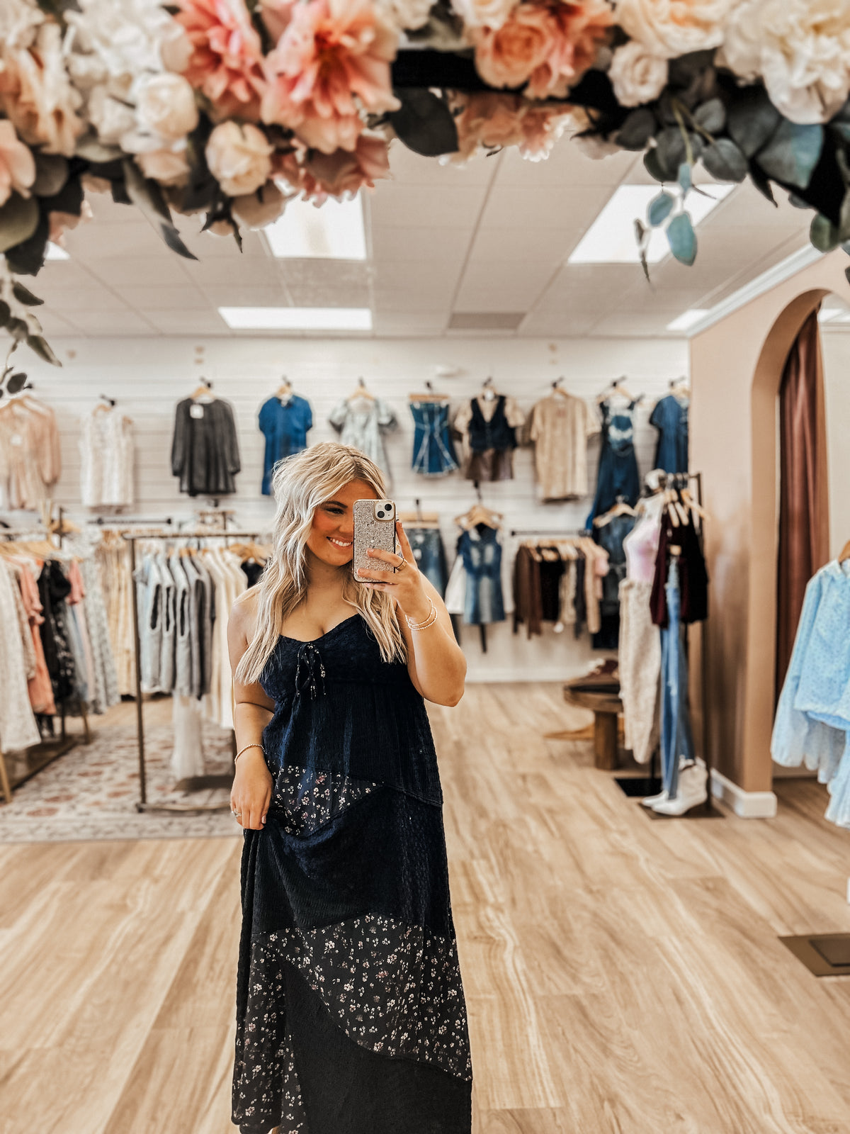 Navy Bloom Dress