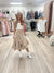 High-Waist Tiered Wrap Taupe Maxi Skirt