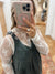 Boots and Buckles Babydoll Charcoal Dress