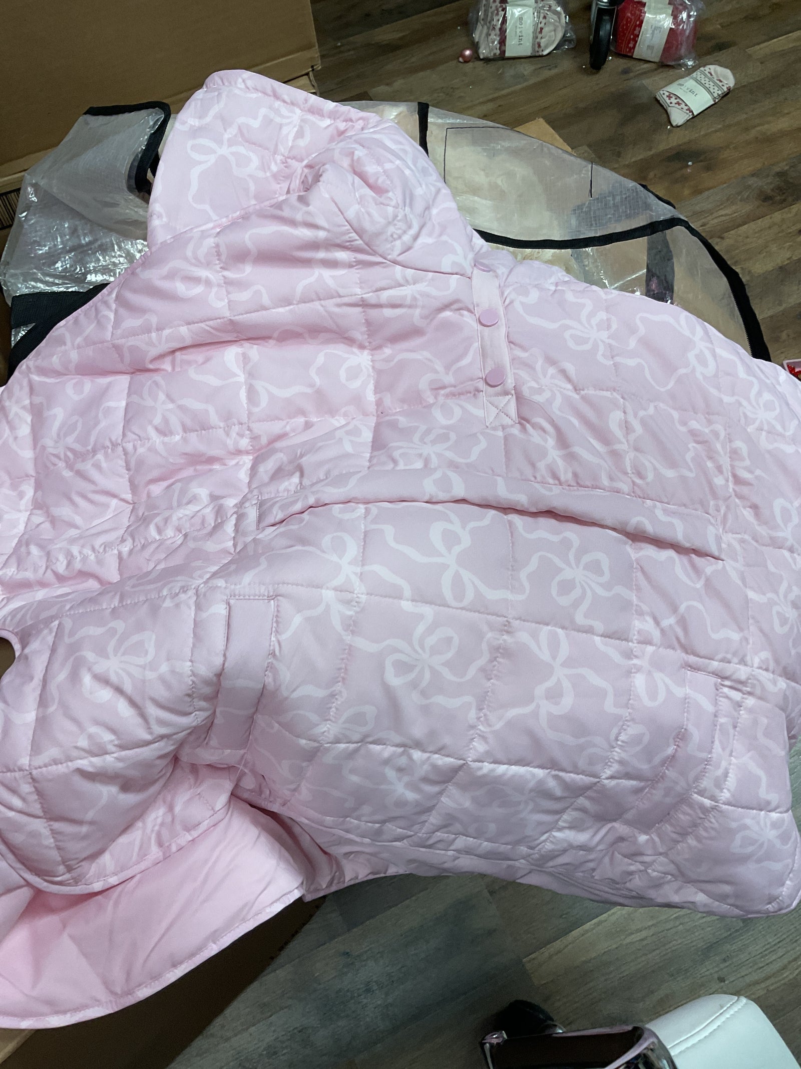Blushing Bows Puffer Jacket
