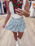 Briella Athletic Tiered Ruffle Blue Skirt