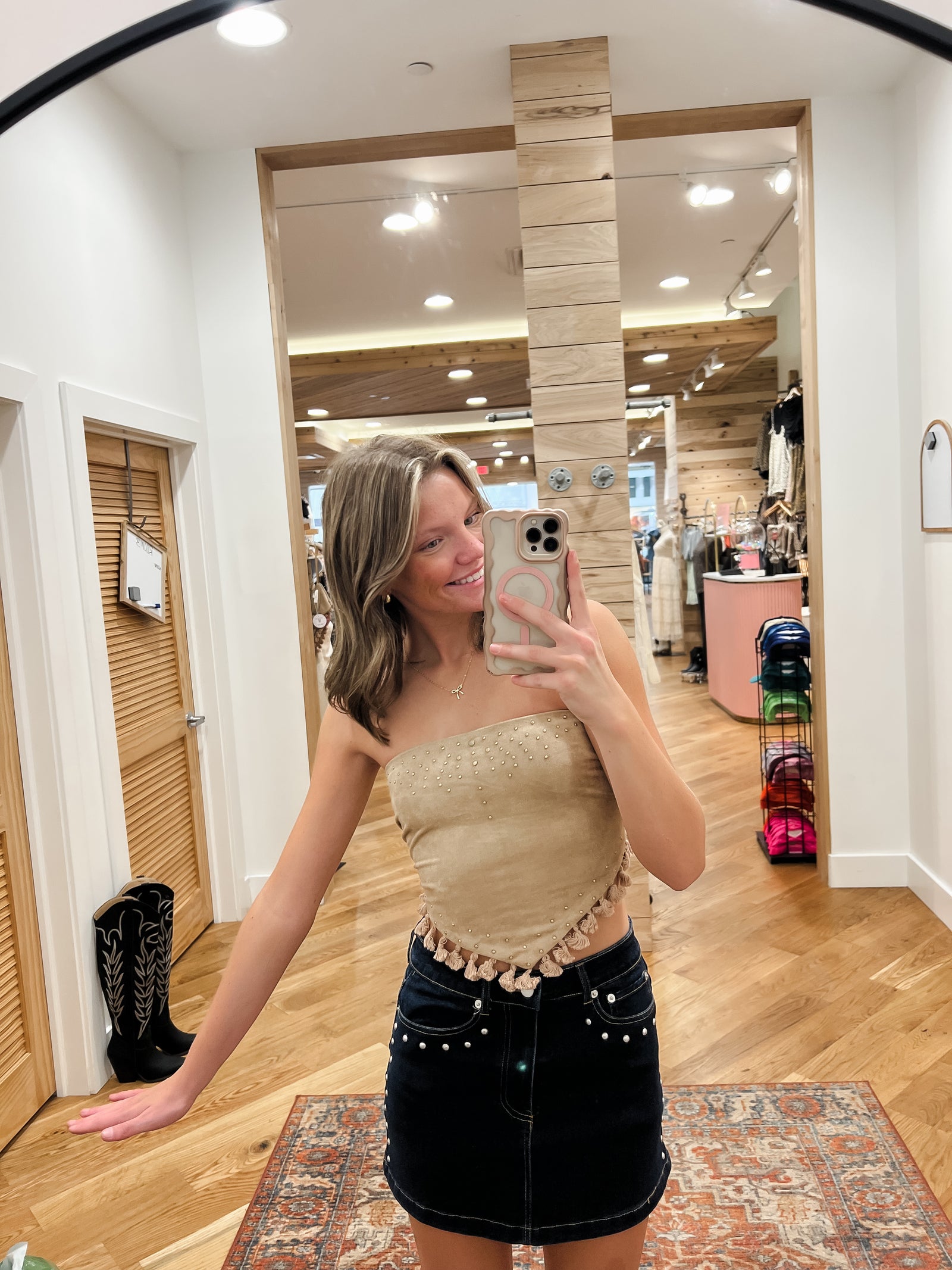 Frontier Fringe Tied Top