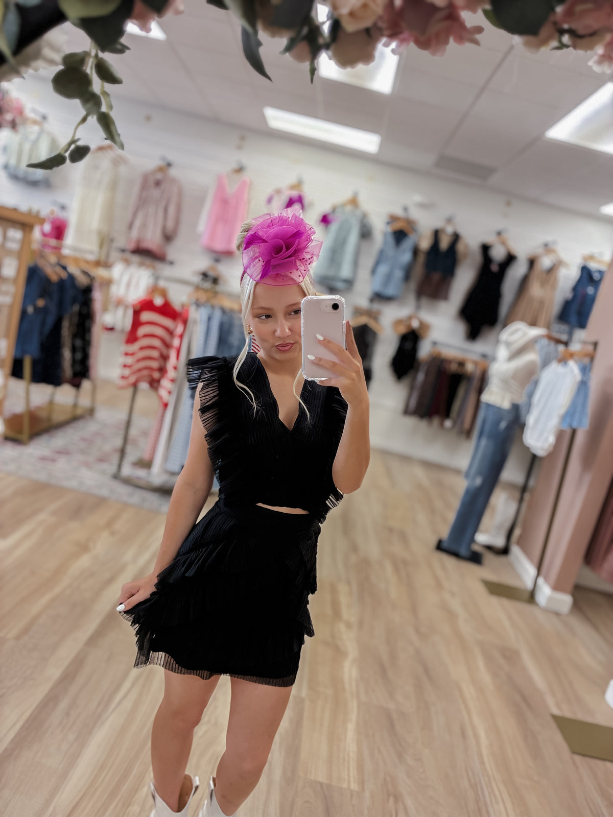 Derby Garden Fascinator Pink