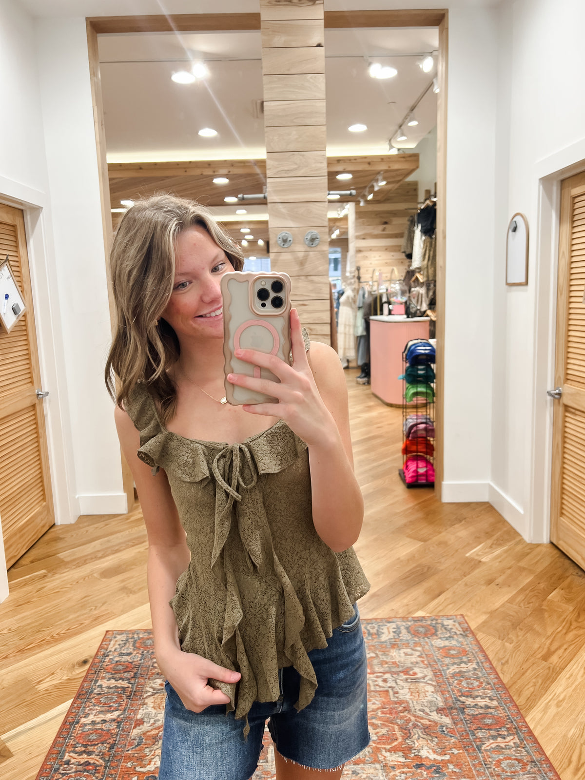 Frontier Charm Ruffle Top