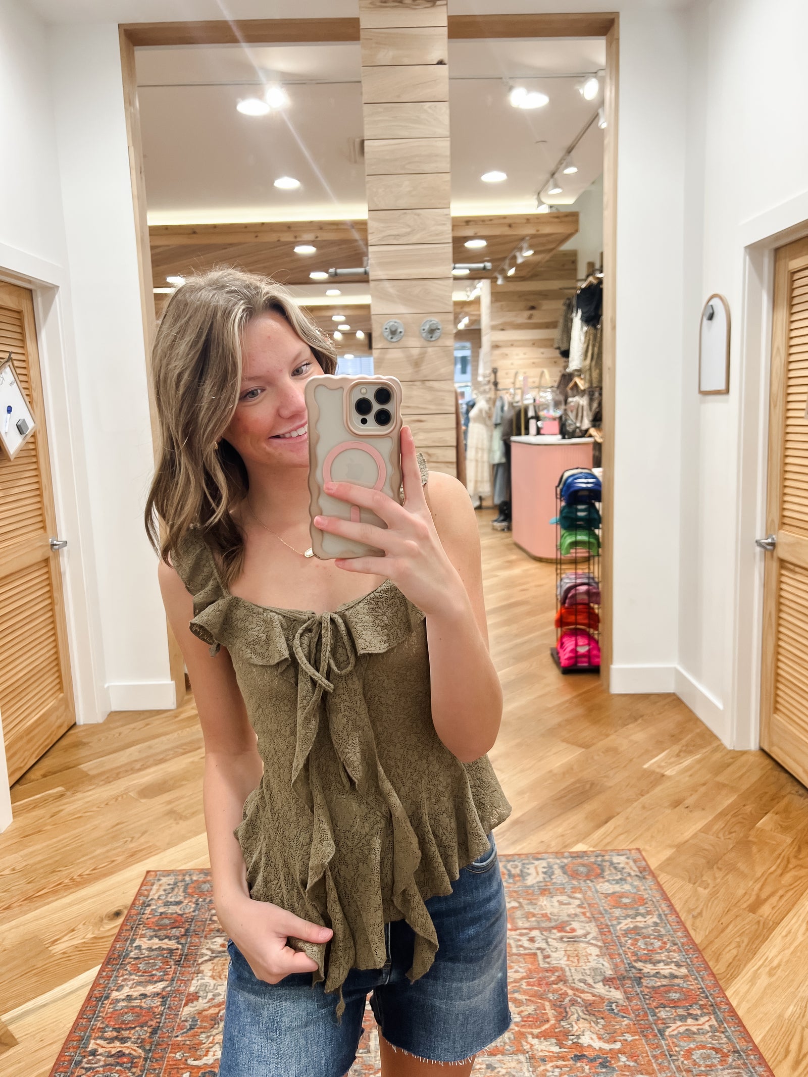 Frontier Charm Ruffle Top