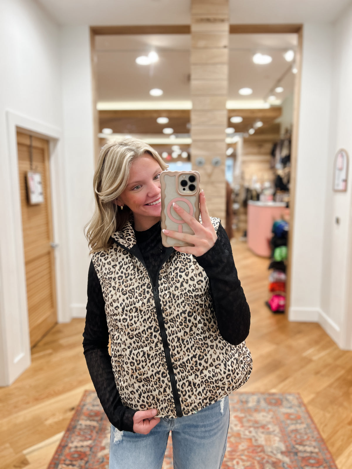 Stay Spotted Puffer Vest