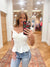 Tamra White Ruffle Top