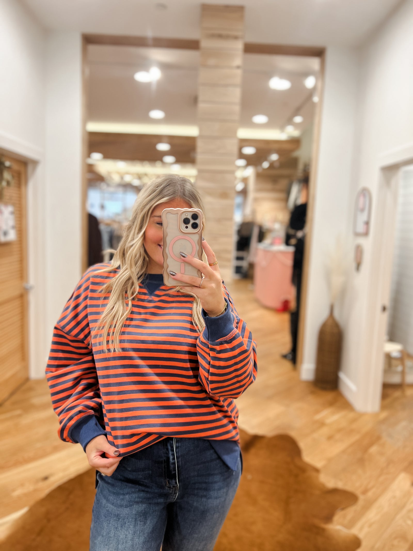 Coral Crush Pullover