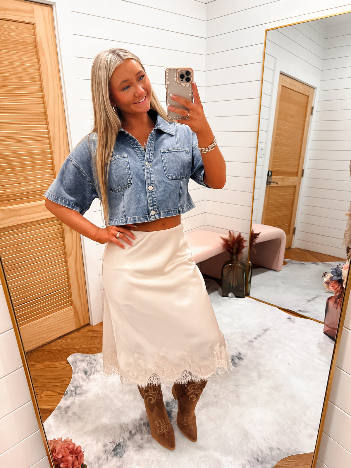 Bluebell Breeze Denim Top