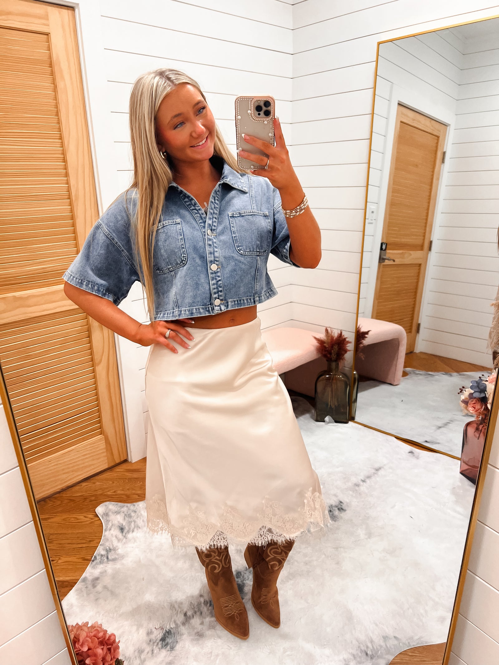 Bluebell Breeze Denim Top