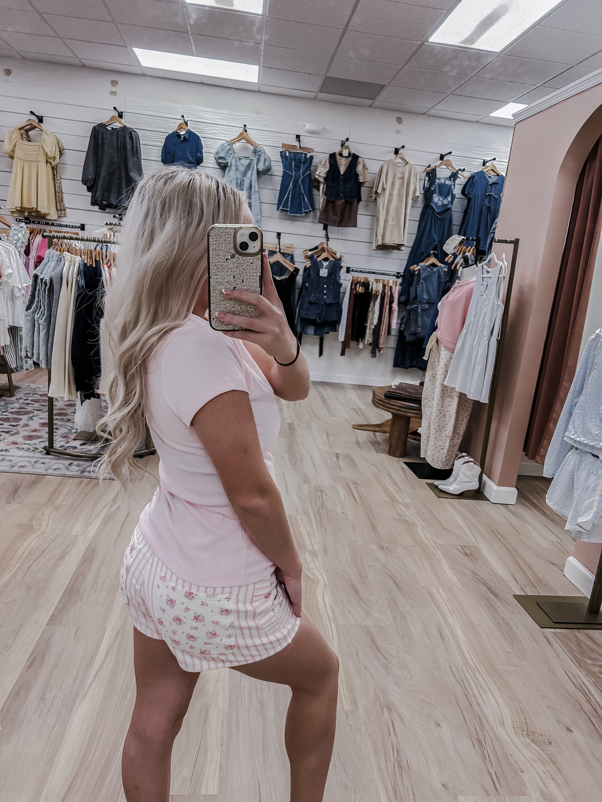 Sweet Peony Patch Shorts