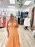 Apricot Glow Midi Dress