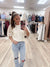Camille Cream Top
