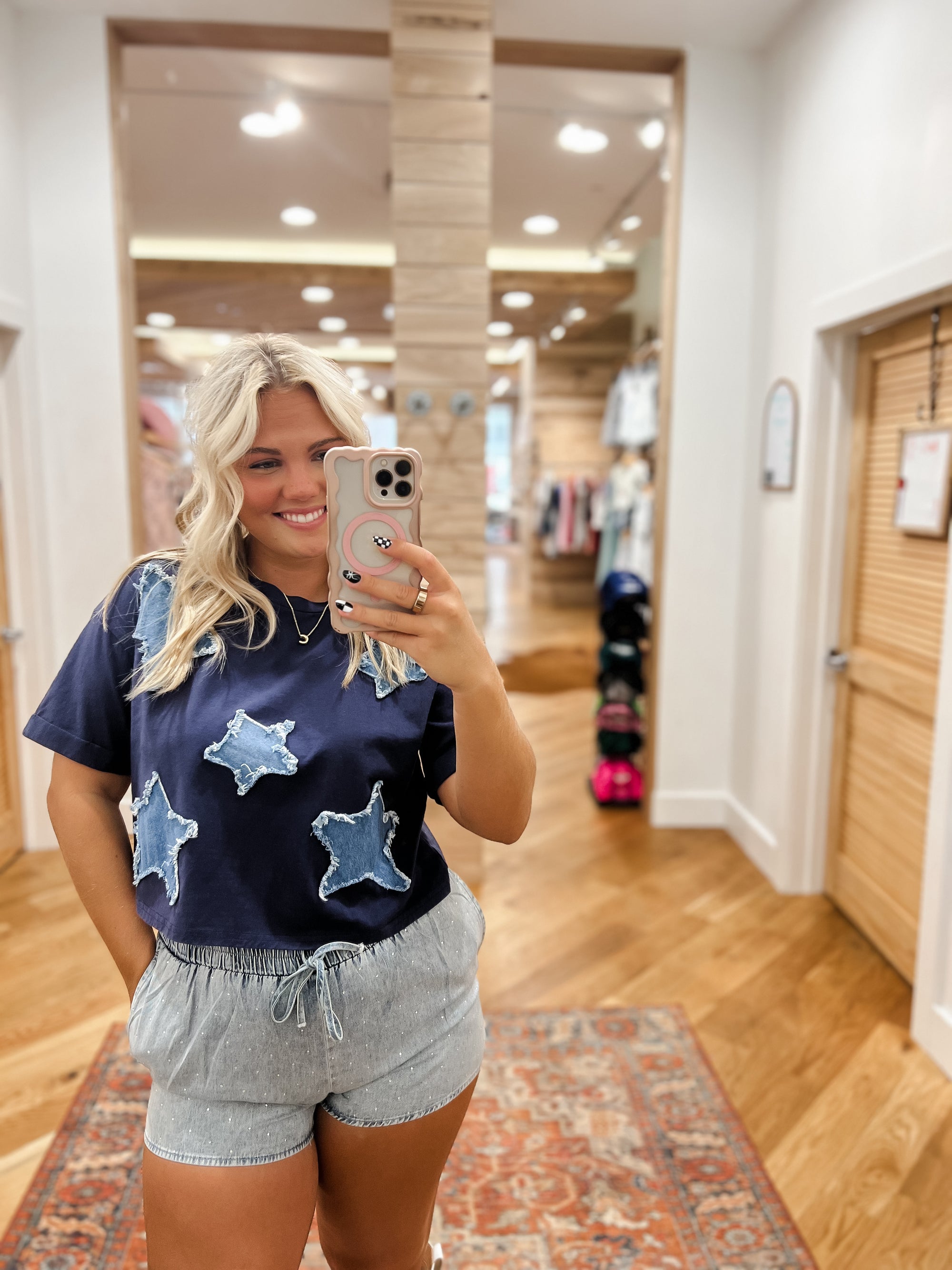 All-Star Denim Navy Top