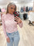 M Floral Pink Mesh Top